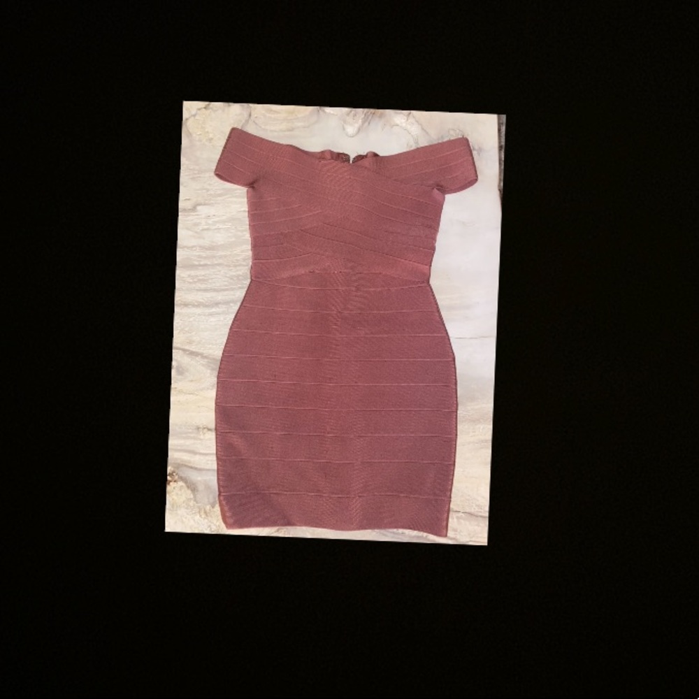 Rose gold/pink bandage dress
